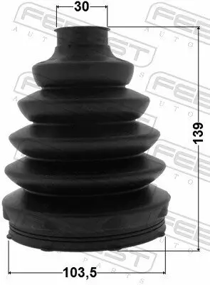 Faltenbalgsatz, Antriebswelle radseitig FEBEST 2517-BOX3 Bild Faltenbalgsatz, Antriebswelle radseitig FEBEST 2517-BOX3