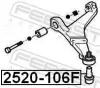 Trag-/Führungsgelenk Vorderachse unten FEBEST 2520-106F Bild Trag-/Führungsgelenk Vorderachse unten FEBEST 2520-106F