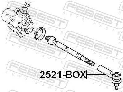 Spurstangenkopf FEBEST 2521-BOX Bild Spurstangenkopf FEBEST 2521-BOX