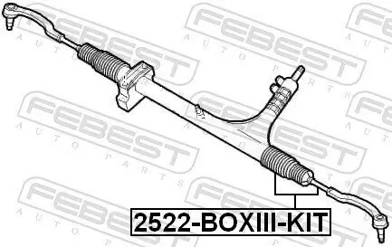 Axialgelenk, Spurstange Vorderachse FEBEST 2522-BOXIII-KIT Bild Axialgelenk, Spurstange Vorderachse FEBEST 2522-BOXIII-KIT