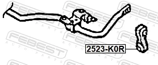 Stange/Strebe, Stabilisator Hinterachse FEBEST 2523-K0R Bild Stange/Strebe, Stabilisator Hinterachse FEBEST 2523-K0R