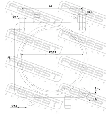 Dichtung, Abgasrohr vorne FEBEST 25492-002 Bild Dichtung, Abgasrohr vorne FEBEST 25492-002