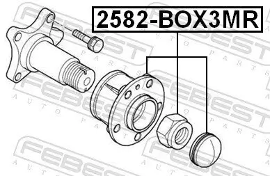 Radnabe Hinterachse FEBEST 2582-BOX3MR Bild Radnabe Hinterachse FEBEST 2582-BOX3MR