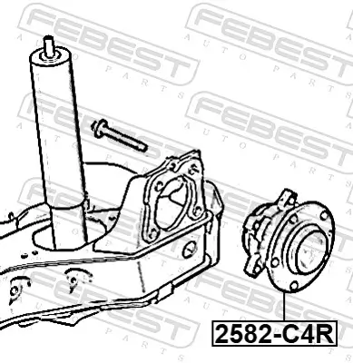 Radnabe Hinterachse FEBEST 2582-C4R Bild Radnabe Hinterachse FEBEST 2582-C4R