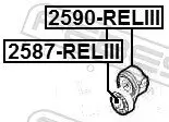 Spannrolle, Keilrippenriemen FEBEST 2587-RELIII Bild Spannrolle, Keilrippenriemen FEBEST 2587-RELIII