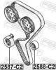 Umlenk-/Führungsrolle, Zahnriemen FEBEST 2588-C2 Bild Umlenk-/Führungsrolle, Zahnriemen FEBEST 2588-C2