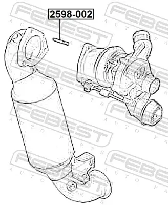 Schraube, Abgaskrümmer FEBEST 2598-002 Bild Schraube, Abgaskrümmer FEBEST 2598-002