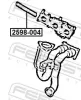 Schraube, Abgaskrümmer FEBEST 2598-004 Bild Schraube, Abgaskrümmer FEBEST 2598-004