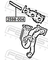 Schraube, Abgaskrümmer FEBEST 2598-004 Bild Schraube, Abgaskrümmer FEBEST 2598-004