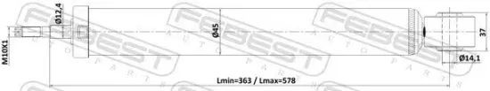 Stoßdämpfer Hinterachse FEBEST 26110-002R Bild Stoßdämpfer Hinterachse FEBEST 26110-002R