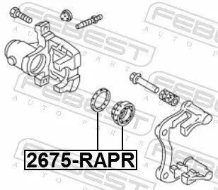 Reparatursatz, Bremssattel FEBEST 2675-RAPR Bild Reparatursatz, Bremssattel FEBEST 2675-RAPR