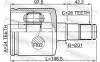 Gelenksatz, Antriebswelle FEBEST 2711-S80ATLH Bild Gelenksatz, Antriebswelle FEBEST 2711-S80ATLH