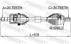 Antriebswelle Vorderachse links FEBEST 2714-S40LH Bild Antriebswelle Vorderachse links FEBEST 2714-S40LH