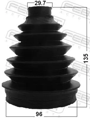 Faltenbalgsatz, Antriebswelle radseitig FEBEST 2717P-V70F Bild Faltenbalgsatz, Antriebswelle radseitig FEBEST 2717P-V70F