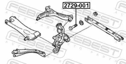 Sturzkorrekturschraube FEBEST 2729-001 Bild Sturzkorrekturschraube FEBEST 2729-001