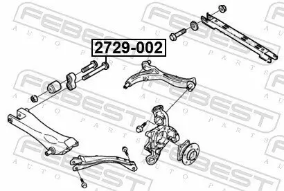 Sturzkorrekturschraube FEBEST 2729-002 Bild Sturzkorrekturschraube FEBEST 2729-002