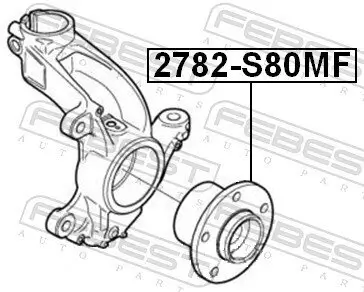 Radnabe Vorderachse FEBEST 2782-S80MF Bild Radnabe Vorderachse FEBEST 2782-S80MF