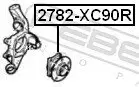 Radnabe Hinterachse FEBEST 2782-XC90R Bild Radnabe Hinterachse FEBEST 2782-XC90R