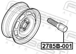 Radbolzen FEBEST 2785B-001 Bild Radbolzen FEBEST 2785B-001