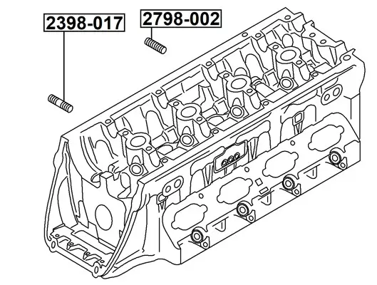 Schraube, Abgaskrümmer FEBEST 2798-002 Bild Schraube, Abgaskrümmer FEBEST 2798-002