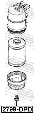 Kraftstoffablassschraube FEBEST 2799-DPD Bild Kraftstoffablassschraube FEBEST 2799-DPD