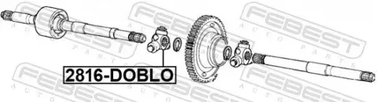 Tripodestern, Antriebswelle FEBEST 2816-DOBLO Bild Tripodestern, Antriebswelle FEBEST 2816-DOBLO