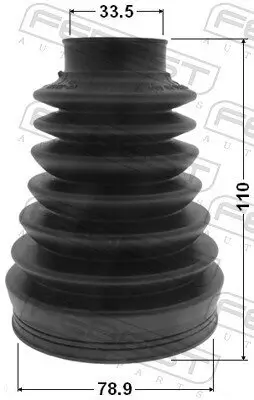 Faltenbalgsatz, Antriebswelle getriebeseitig FEBEST 2915P-RRIIIR Bild Faltenbalgsatz, Antriebswelle getriebeseitig FEBEST 2915P-RRIIIR