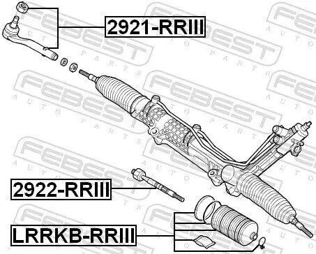 Axialgelenk, Spurstange Vorderachse FEBEST 2922-RRIII Bild Axialgelenk, Spurstange Vorderachse FEBEST 2922-RRIII
