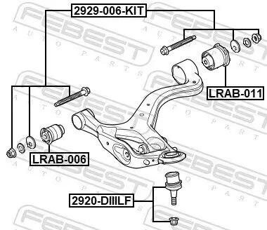 Sturzkorrekturschraubensatz FEBEST 2929-006-KIT Bild Sturzkorrekturschraubensatz FEBEST 2929-006-KIT