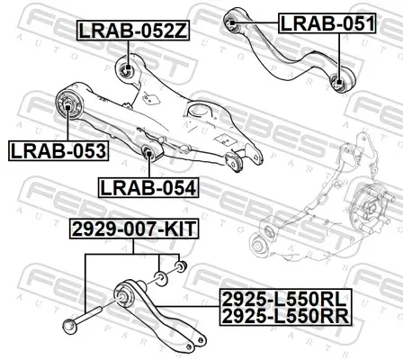 Sturzkorrekturschraubensatz FEBEST 2929-007-KIT Bild Sturzkorrekturschraubensatz FEBEST 2929-007-KIT