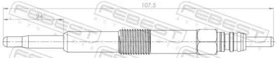 Glühkerze 11 V FEBEST 29642-001 Bild Glühkerze 11 V FEBEST 29642-001