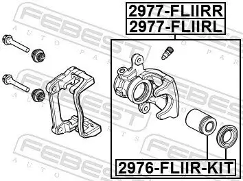 Bremssattel Hinterachse rechts FEBEST 2977-FLIIRR Bild Bremssattel Hinterachse rechts FEBEST 2977-FLIIRR