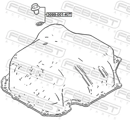 Verschlussschraube, Ölwanne FEBEST 3099-001-KIT Bild Verschlussschraube, Ölwanne FEBEST 3099-001-KIT