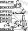 Trag-/Führungsgelenk Vorderachse unten FEBEST 3220-CTSLF Bild Trag-/Führungsgelenk Vorderachse unten FEBEST 3220-CTSLF