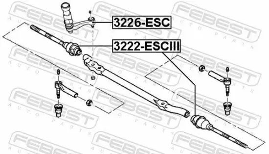 Lenkstockhebel FEBEST 3226-ESC Bild Lenkstockhebel FEBEST 3226-ESC