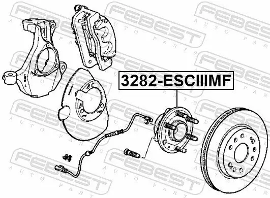 Radnabe Vorderachse FEBEST 3282-ESCIIIMF Bild Radnabe Vorderachse FEBEST 3282-ESCIIIMF