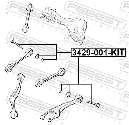 Sturzkorrekturschraubensatz FEBEST 3429-001-KIT Bild Sturzkorrekturschraubensatz FEBEST 3429-001-KIT