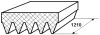 Keilrippenriemen FEBEST 88127-5L1210 Bild Keilrippenriemen FEBEST 88127-5L1210
