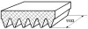 Keilrippenriemen FEBEST 88128-6L1103 Bild Keilrippenriemen FEBEST 88128-6L1103