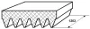Keilrippenriemen FEBEST 88128-6L1203 Bild Keilrippenriemen FEBEST 88128-6L1203