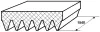 Keilrippenriemen FEBEST 88128-6L1540 Bild Keilrippenriemen FEBEST 88128-6L1540