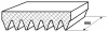 Keilrippenriemen FEBEST 88129-7L990 Bild Keilrippenriemen FEBEST 88129-7L990
