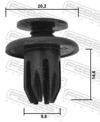 Clip, Zier-/Schutzleiste FEBEST 88570-046 Bild Clip, Zier-/Schutzleiste FEBEST 88570-046