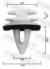 Halteclip, Türverkleidung FEBEST 88570-071 Bild Halteclip, Türverkleidung FEBEST 88570-071