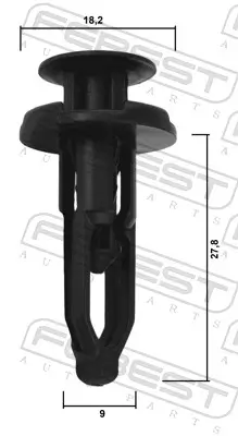 Clip, Zier-/Schutzleiste FEBEST 88570-083 Bild Clip, Zier-/Schutzleiste FEBEST 88570-083