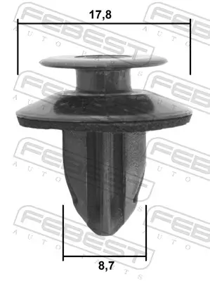 Clip, Zier-/Schutzleiste FEBEST 88570-087 Bild Clip, Zier-/Schutzleiste FEBEST 88570-087