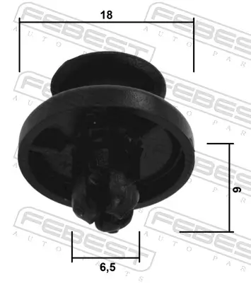 Clip, Zier-/Schutzleiste FEBEST 88570-090 Bild Clip, Zier-/Schutzleiste FEBEST 88570-090