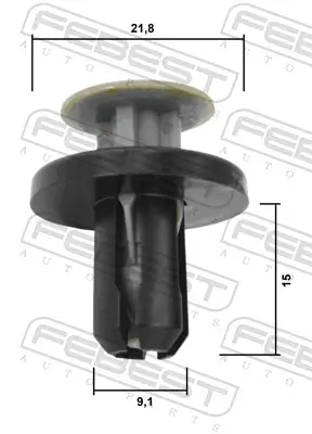Clip, Zier-/Schutzleiste FEBEST 88570-094 Bild Clip, Zier-/Schutzleiste FEBEST 88570-094