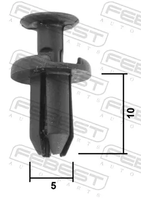 Clip, Zier-/Schutzleiste FEBEST 88570-101 Bild Clip, Zier-/Schutzleiste FEBEST 88570-101