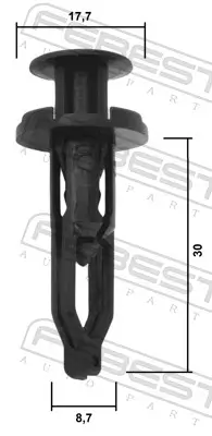 Clip, Zier-/Schutzleiste FEBEST 88570-102 Bild Clip, Zier-/Schutzleiste FEBEST 88570-102